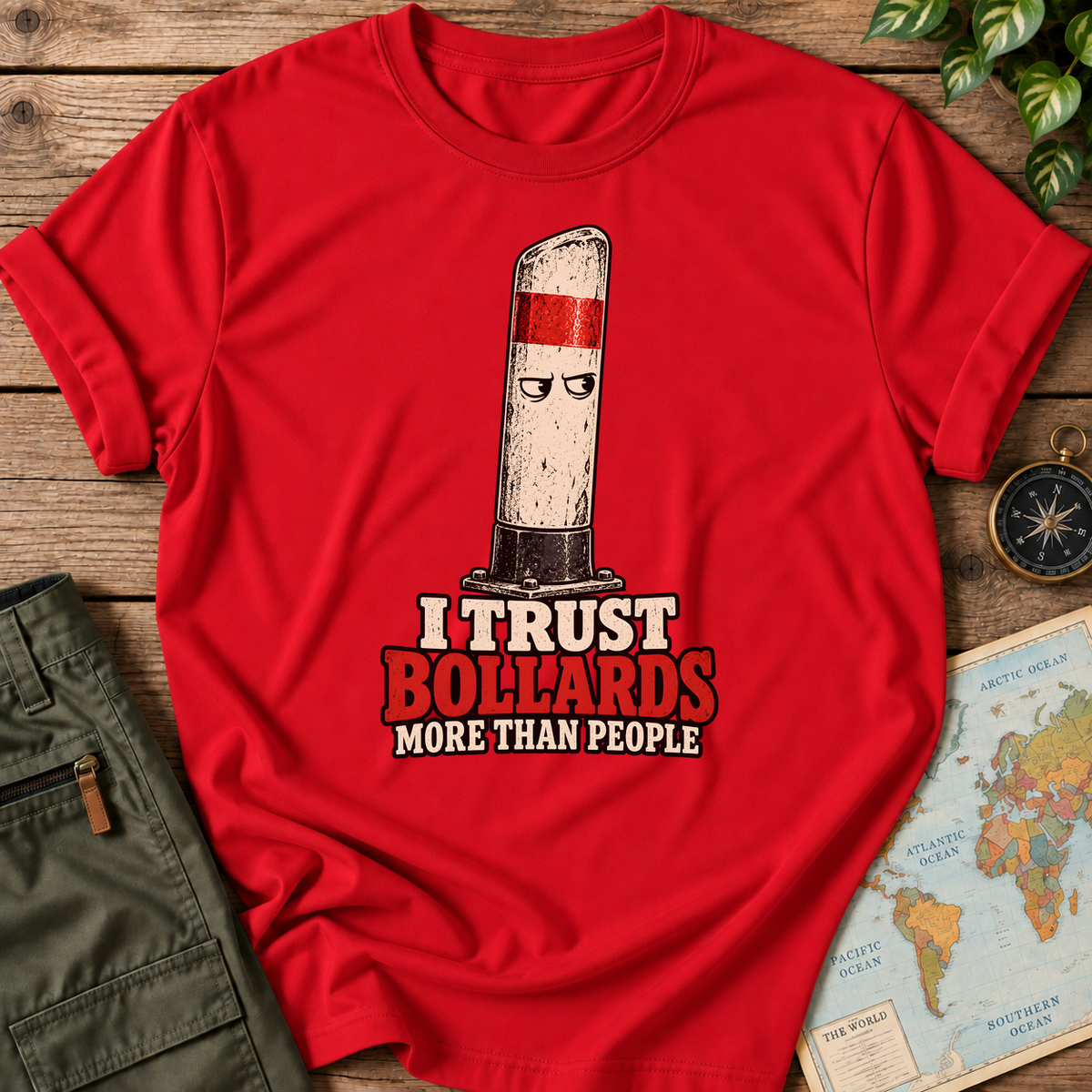 I Trust Bollards More Than People T-Shirt