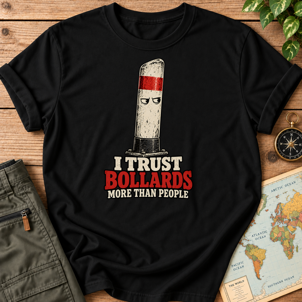I Trust Bollards More Than People T-Shirt