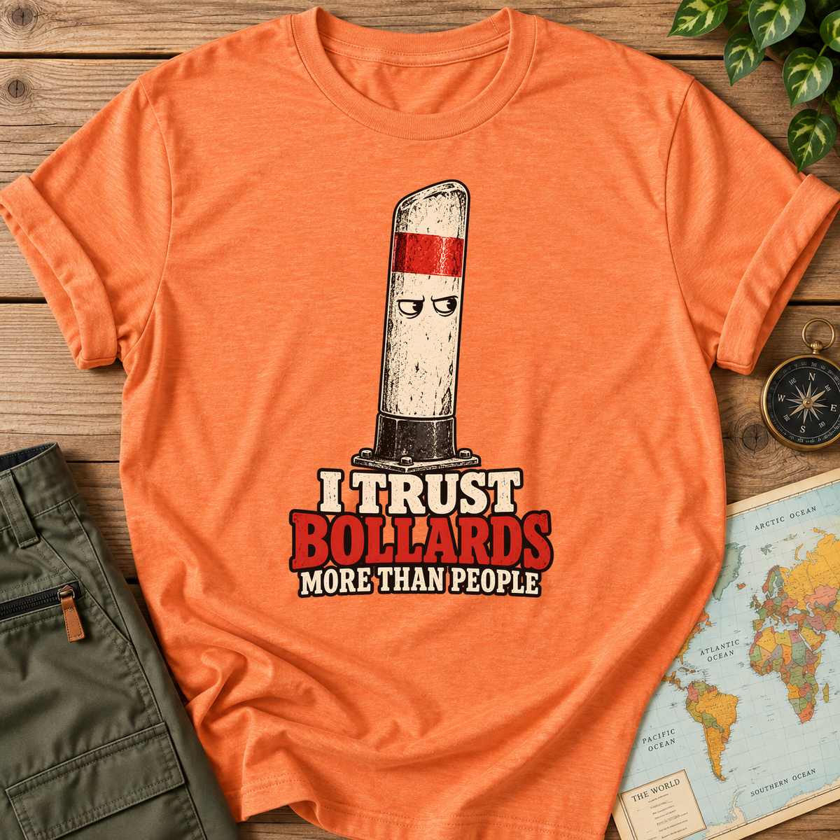 I Trust Bollards More Than People T-Shirt