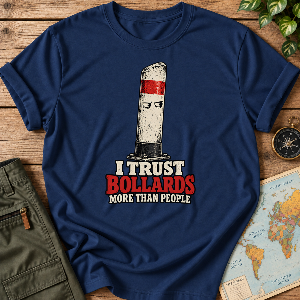 I Trust Bollards More Than People T-Shirt
